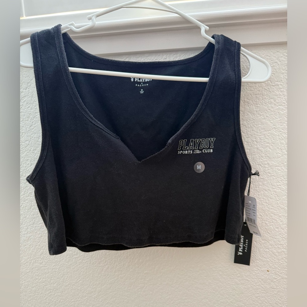 PLAYBOY Black Sports Club Tank Top